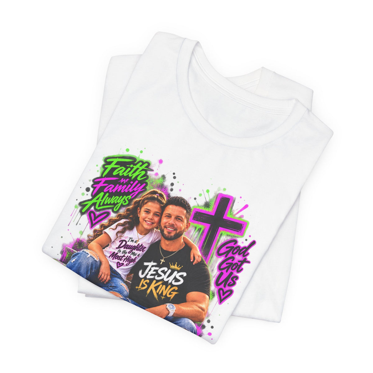 Jesus Is King Graphic Tee — Christian Faith Shirt Printify