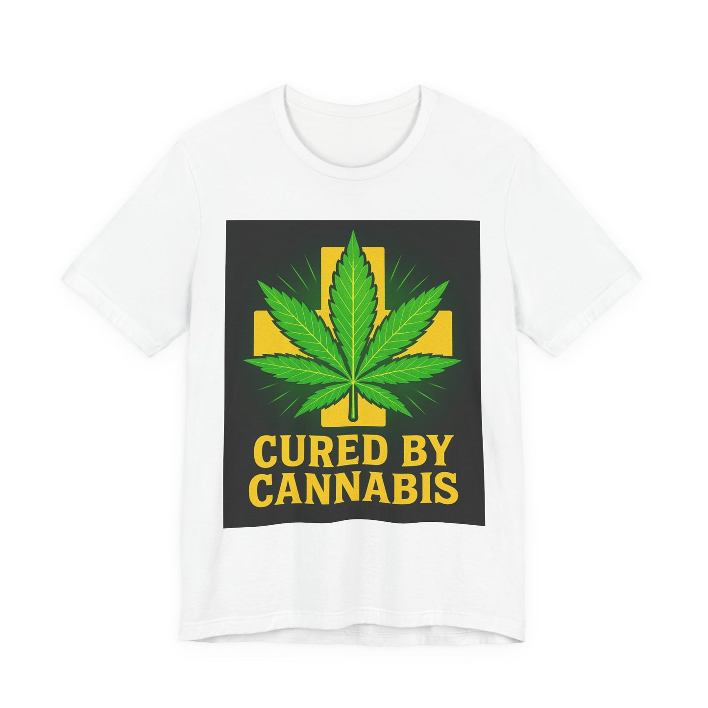 Cured by Cannabis Tee, Unisex Jersey Short Sleeve Shirt for Cannabis Lovers, Gift for Stoners, Cannabis Awareness Tee, Relaxed Fit [...]
