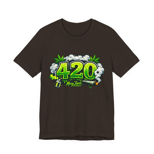 420 Graffiti Streetwear Shirt – Bold Neon Urban Cannabis Culture Tee – Festival & Stoner Gift