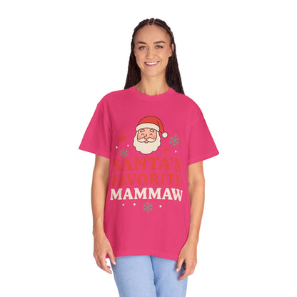 Santa's Favorite Mammaw T-Shirt — Cute Grandma Christmas Tee