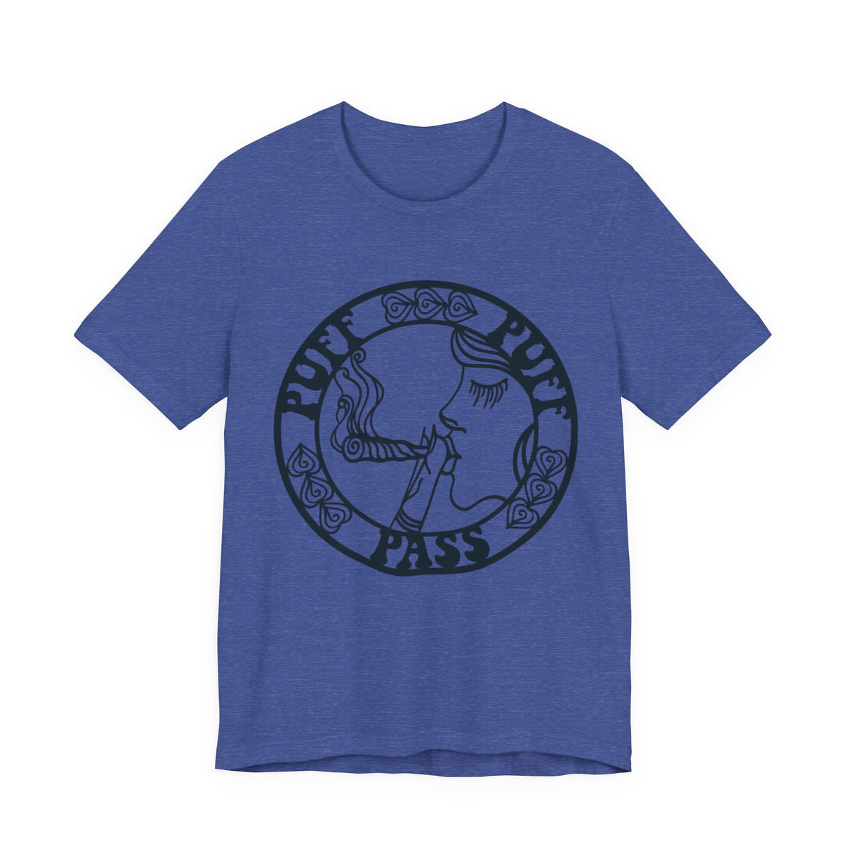 Puff Puff Pass T-Shirt – Funny Stoner Graphic Tee | Retro Smoking Humor Shirt Printify