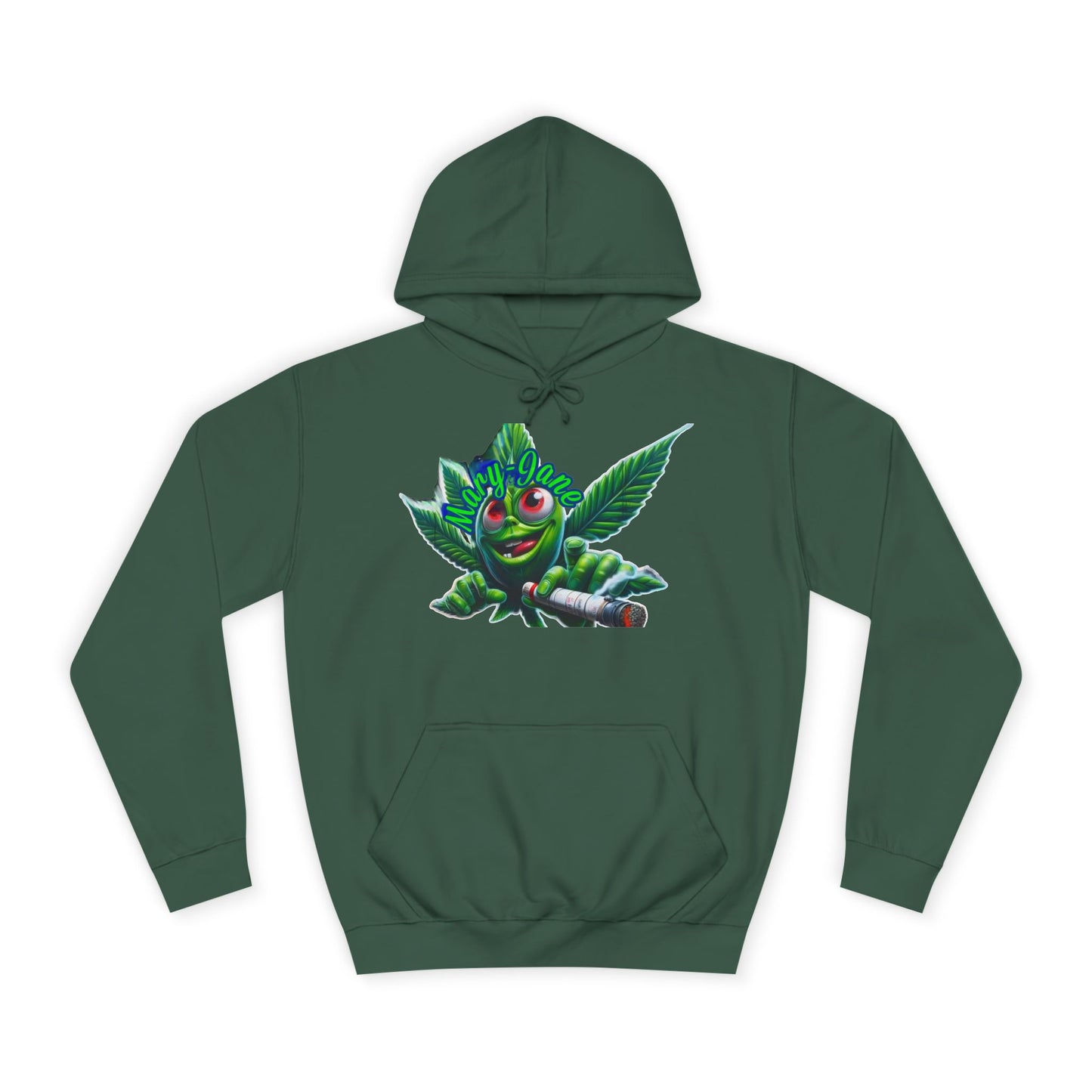 Unisex College Hoodie with Playful Leaf Design, Trendy Sweatshirt for Students, Eco-friendly Apparel, Gift for Graduates, Relaxed [...]-Mary Jane 2025