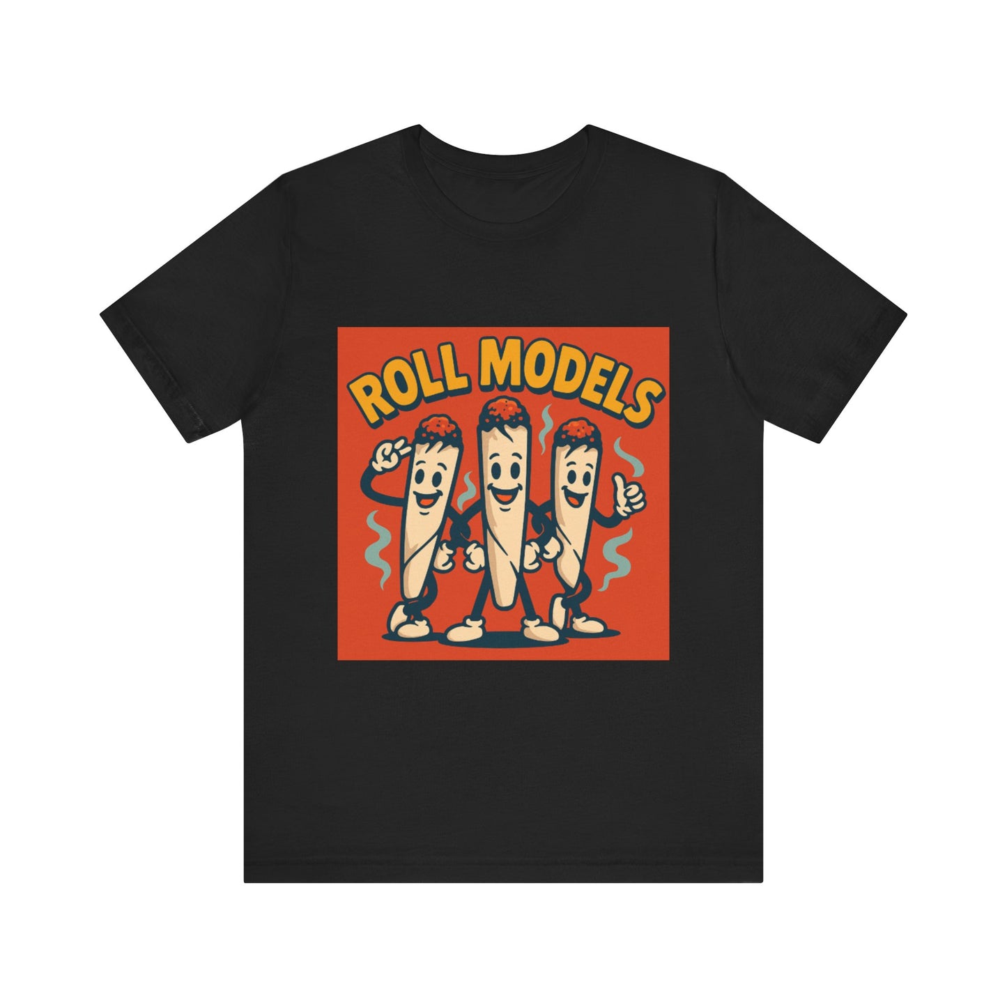 Funny Roll Models T-Shirt | Unisex Graphic Tee, Short Sleeve Casual Wear, Gift for BBQ Lovers, Vintage Foodie Shirt