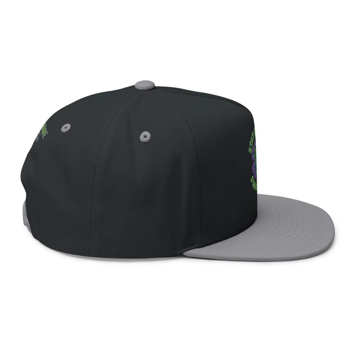 Embroidered Flat Bill Cap - Stay Blazin' Green Design, Adjustable Cap for Sports, Casual Wear, Gift Idea, Stay Blazin Stay Amazin Trucker Hat – Mary-Jane EST 2025 | Neon Green & Purple 420 Streetwear