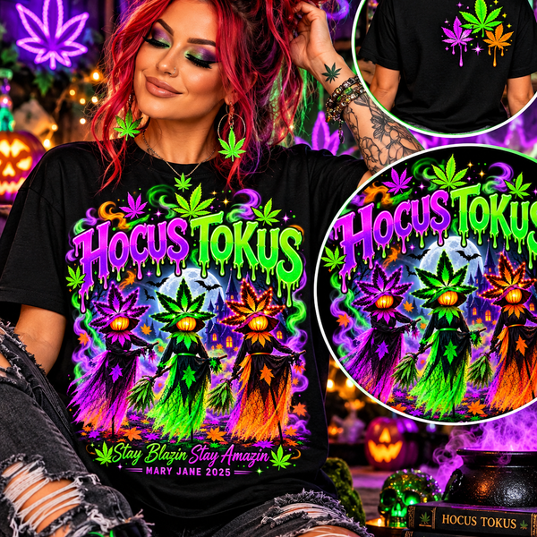 Hocus Tokus Halloween T-Shirt | Funny Stoner Witch Shirt | Mary Jane 2025 Printify