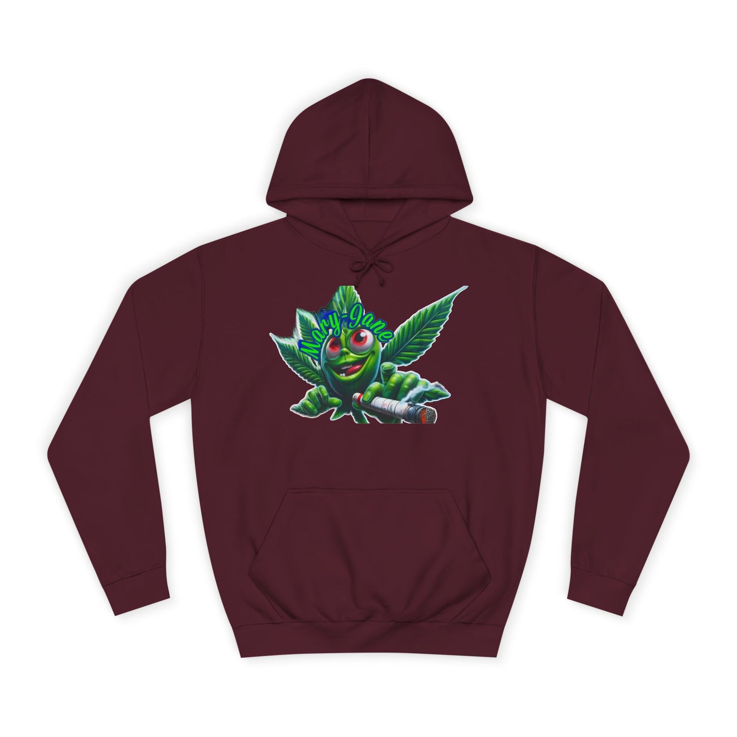 Unisex College Hoodie with Playful Leaf Design, Trendy Sweatshirt for Students, Eco-friendly Apparel, Gift for Graduates, Relaxed [...]-Mary Jane 2025