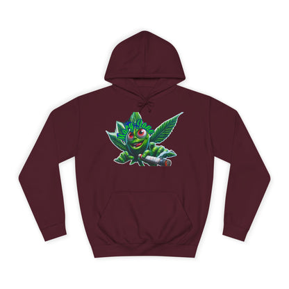 Unisex College Hoodie with Playful Leaf Design, Trendy Sweatshirt for Students, Eco-friendly Apparel, Gift for Graduates, Relaxed [...]-Mary Jane 2025