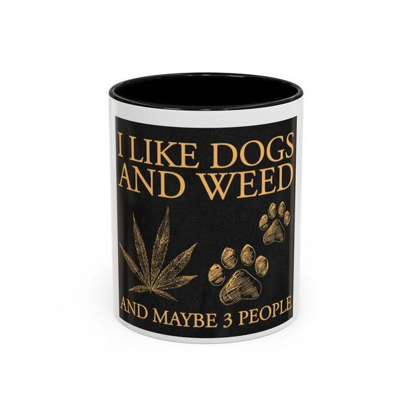 Funny Dog Lover Coffee Mug - I Like Dogs and Weed, Gifts for Pet Owners, Cannabis Lovers, Dog Mom, Tea Drinkers-Mary Jane 2025