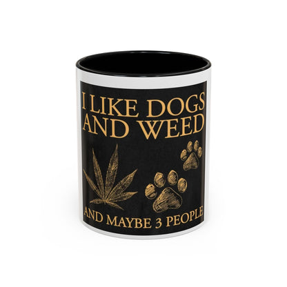 Funny Dog Lover Coffee Mug - I Like Dogs and Weed, Gifts for Pet Owners, Cannabis Lovers, Dog Mom, Tea Drinkers-Mary Jane 2025