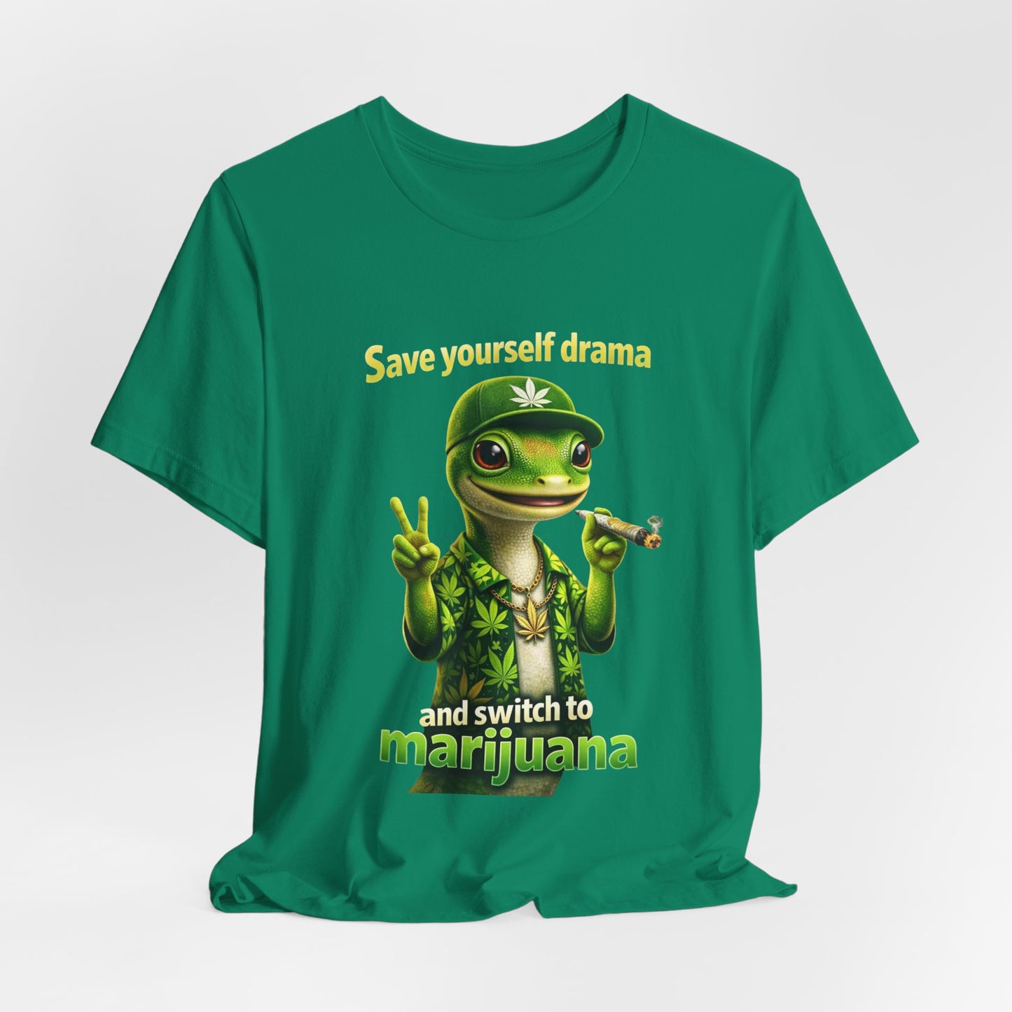 Save Yourself Drama Switch to Marijuana Funny Stoner T-Shirt