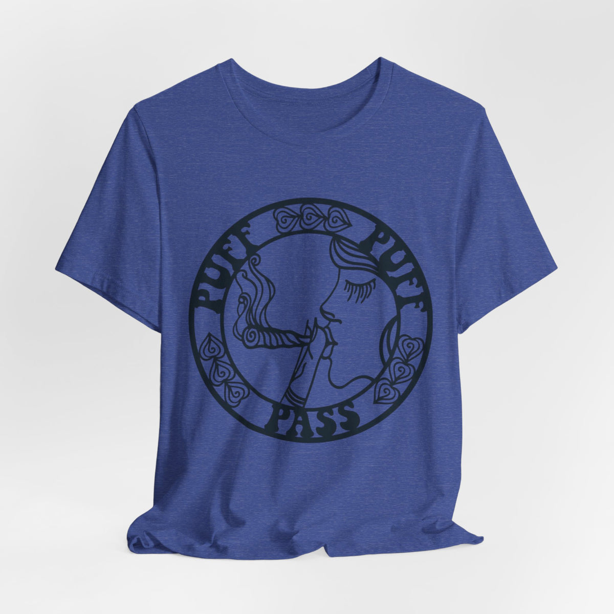 Puff Puff Pass T-Shirt – Funny Stoner Graphic Tee | Retro Smoking Humor Shirt Printify