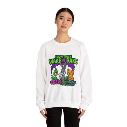 Toon Town Wake 'N Bake Crewneck Sweatshirt