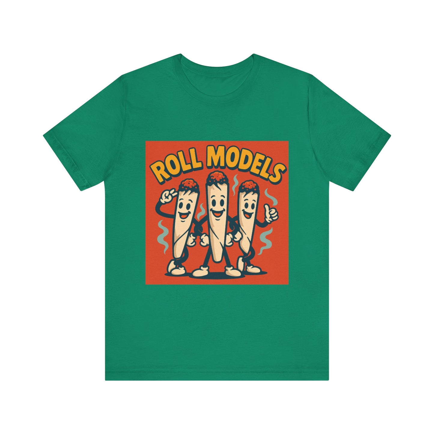 Funny Roll Models T-Shirt | Unisex Graphic Tee, Short Sleeve Casual Wear, Gift for BBQ Lovers, Vintage Foodie Shirt