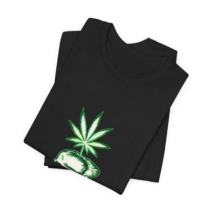 Tree of Life Cannabis Fist Graphic Tee – Bold Herbal Culture Streetwear Shirt