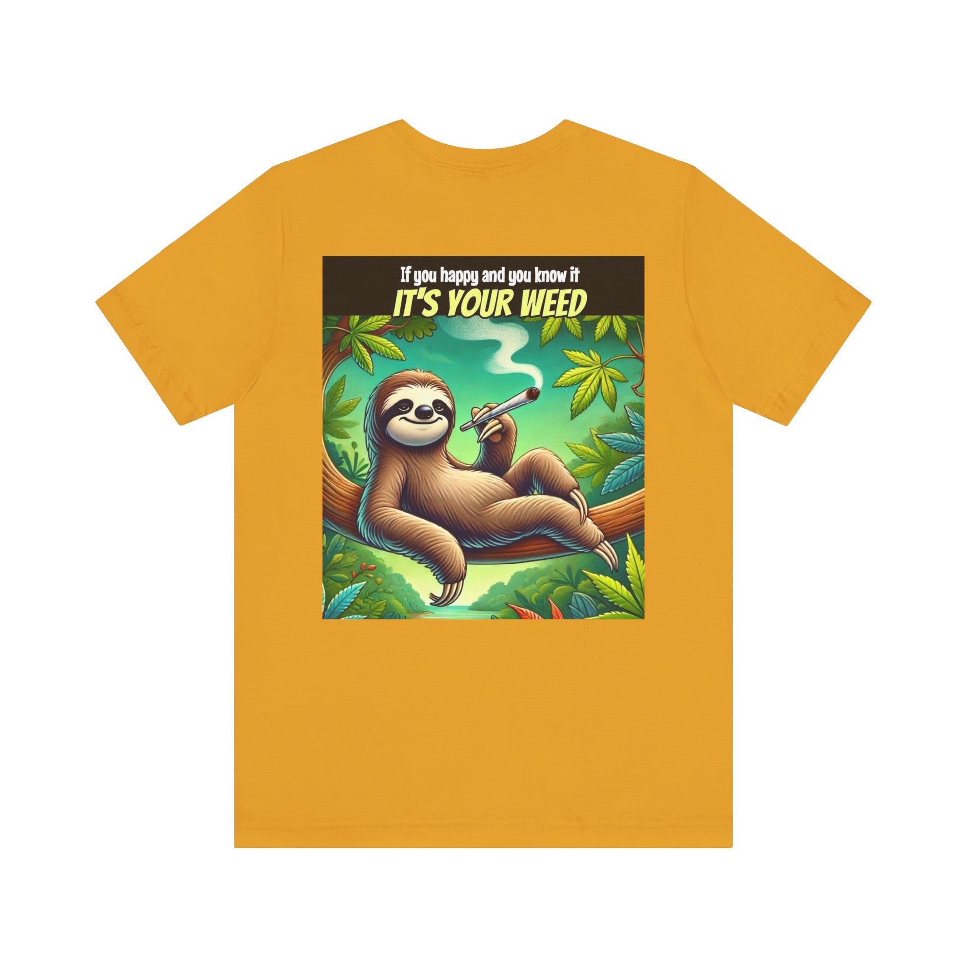 Chill Sloth Graphic Tee - Perfect for Cannabis Lovers, Comfortable Unisex Tee, Gift for Stoners, Funny Weed Shirt, Nature Lover Apparel-Mary Jane 2025