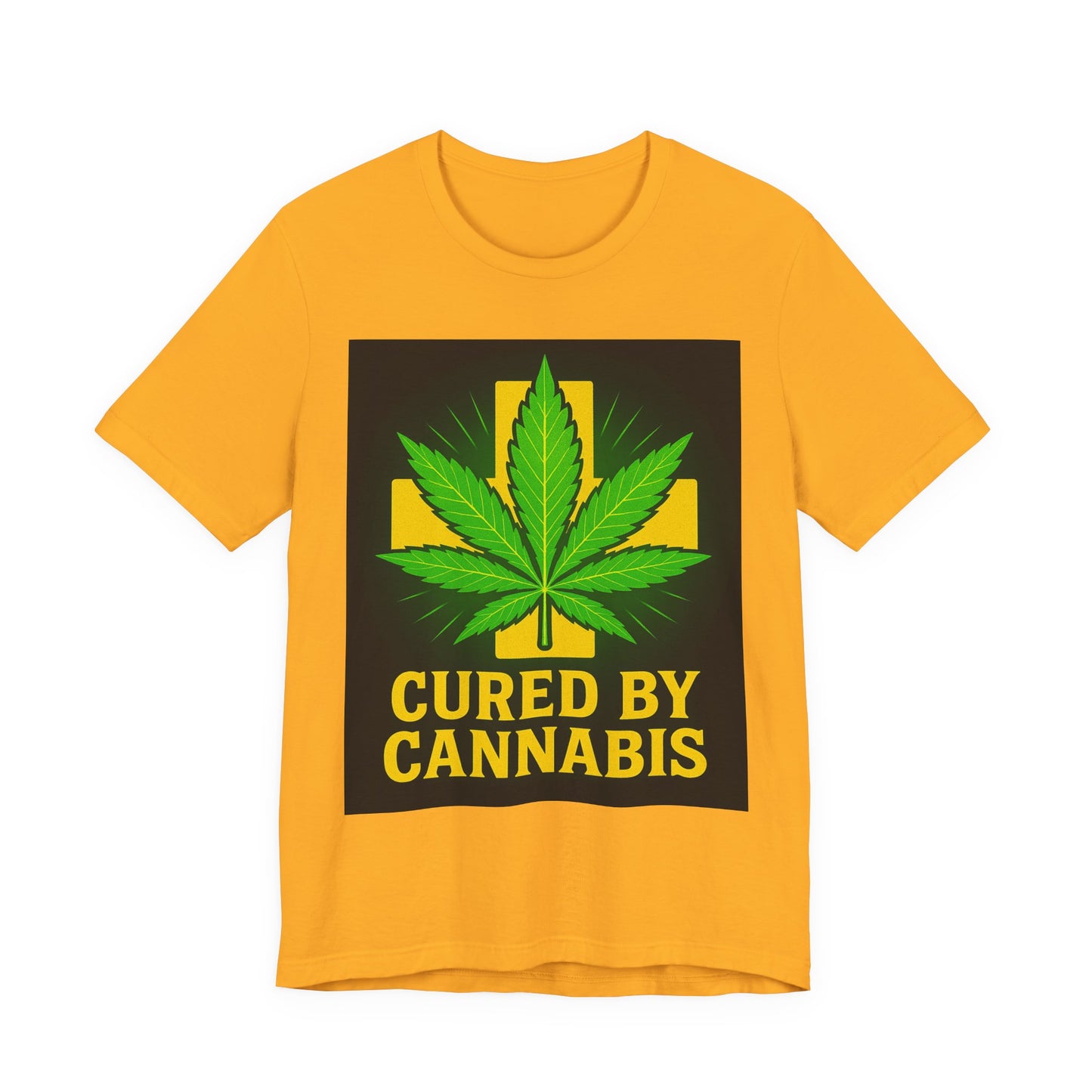 Cured by Cannabis Tee, Unisex Jersey Short Sleeve Shirt for Cannabis Lovers, Gift for Stoners, Cannabis Awareness Tee, Relaxed Fit [...]