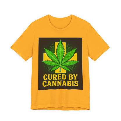 Cured by Cannabis Tee, Unisex Jersey Short Sleeve Shirt for Cannabis Lovers, Gift for Stoners, Cannabis Awareness Tee, Relaxed Fit [...]