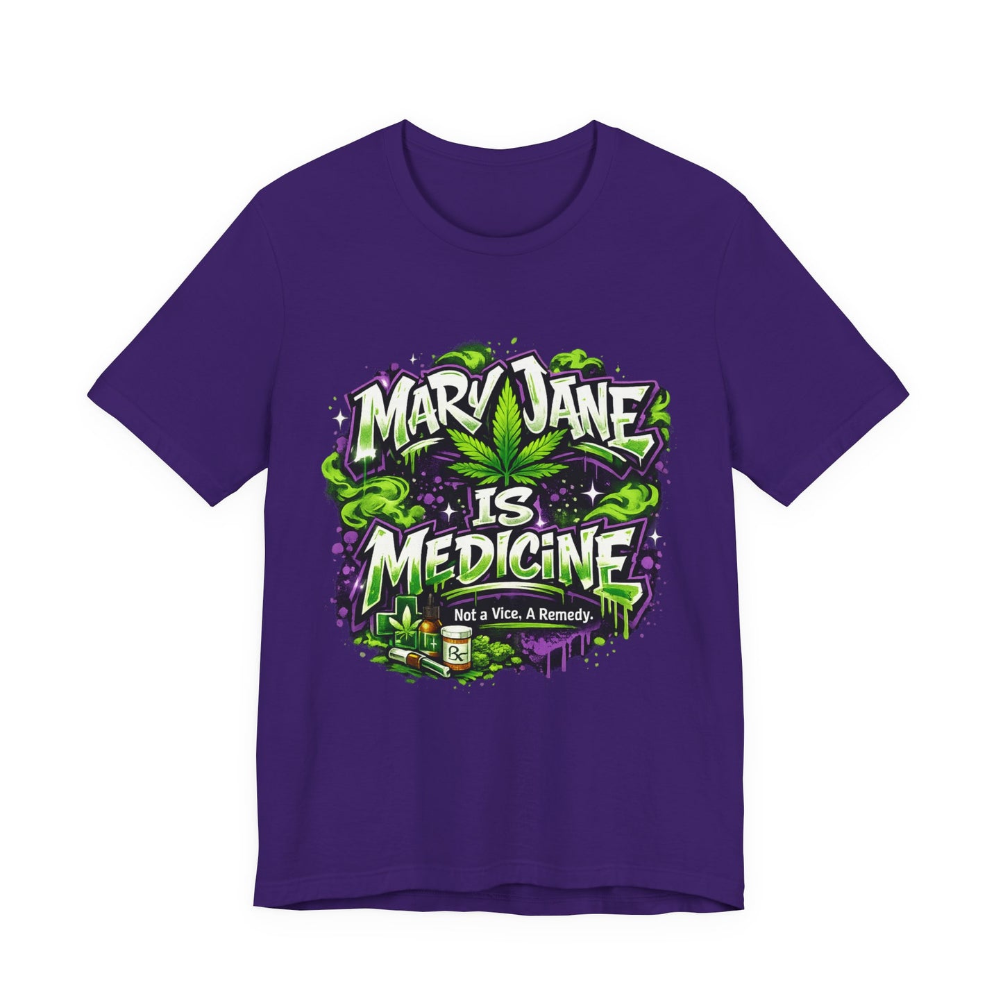 Mary Jane Is Medicine T-Shirt | Not a Vice. A Remedy. Medical Cannabis Streetwear