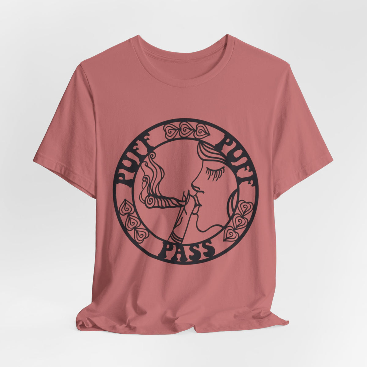 Puff Puff Pass T-Shirt – Funny Stoner Graphic Tee | Retro Smoking Humor Shirt Printify