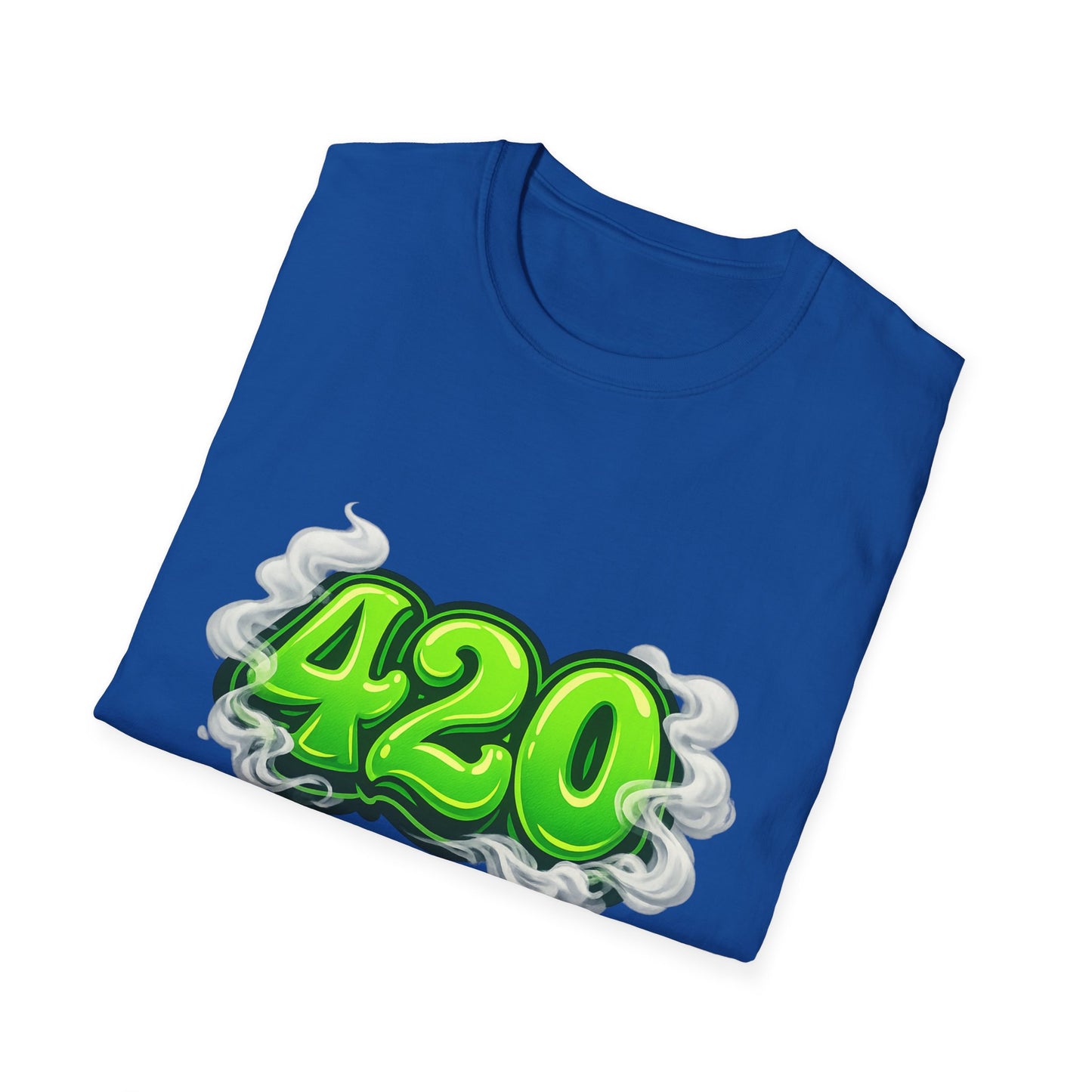 Neon 420 Graphic T-Shirt – Bold Green Street Style Cannabis Culture Tee