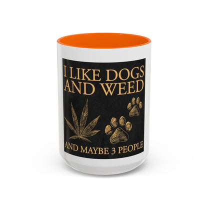 Funny Dog Lover Coffee Mug - I Like Dogs and Weed, Gifts for Pet Owners, Cannabis Lovers, Dog Mom, Tea Drinkers-Mary Jane 2025