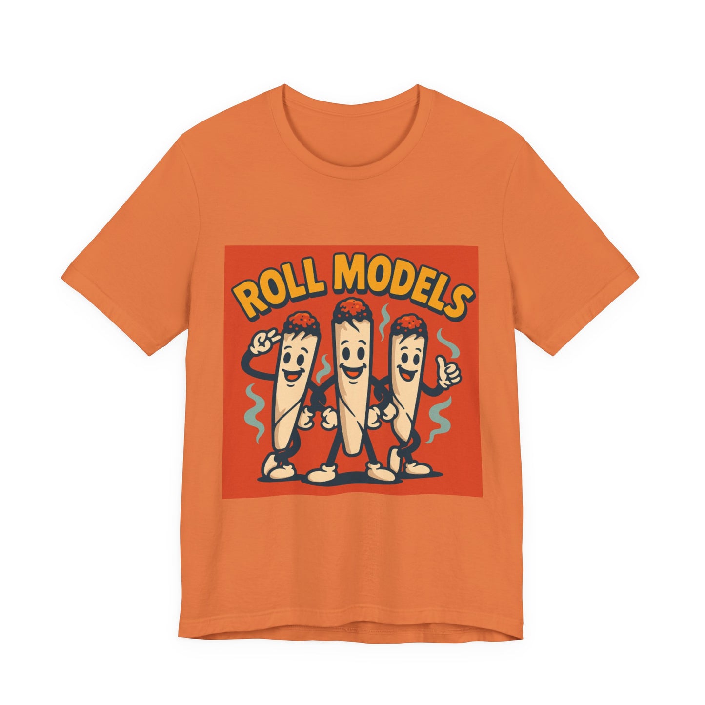 Funny Roll Models T-Shirt | Unisex Graphic Tee, Short Sleeve Casual Wear, Gift for BBQ Lovers, Vintage Foodie Shirt