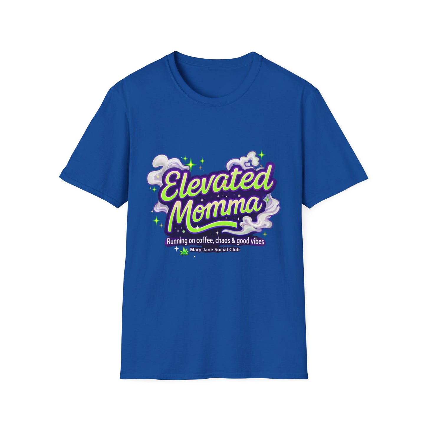 Elevated Momma Shirt, Funny Mom Life Weed Shirt, Mary Jane Social Club Tee, Cannabis Mom Shirt, Stoner Mom Gift, Coffee Chaos Good Vibes Tee