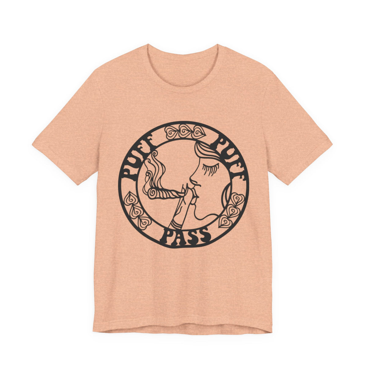 Puff Puff Pass T-Shirt – Funny Stoner Graphic Tee | Retro Smoking Humor Shirt Printify