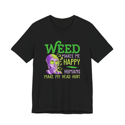 Funny Weed T-Shirt, Casual Tee for Stoners, Great Gift for 420 Celebrations, Unique Humor Shirt for Relaxing, Unisex Jersey Short Sleeve Tee-Mary Jane 2025