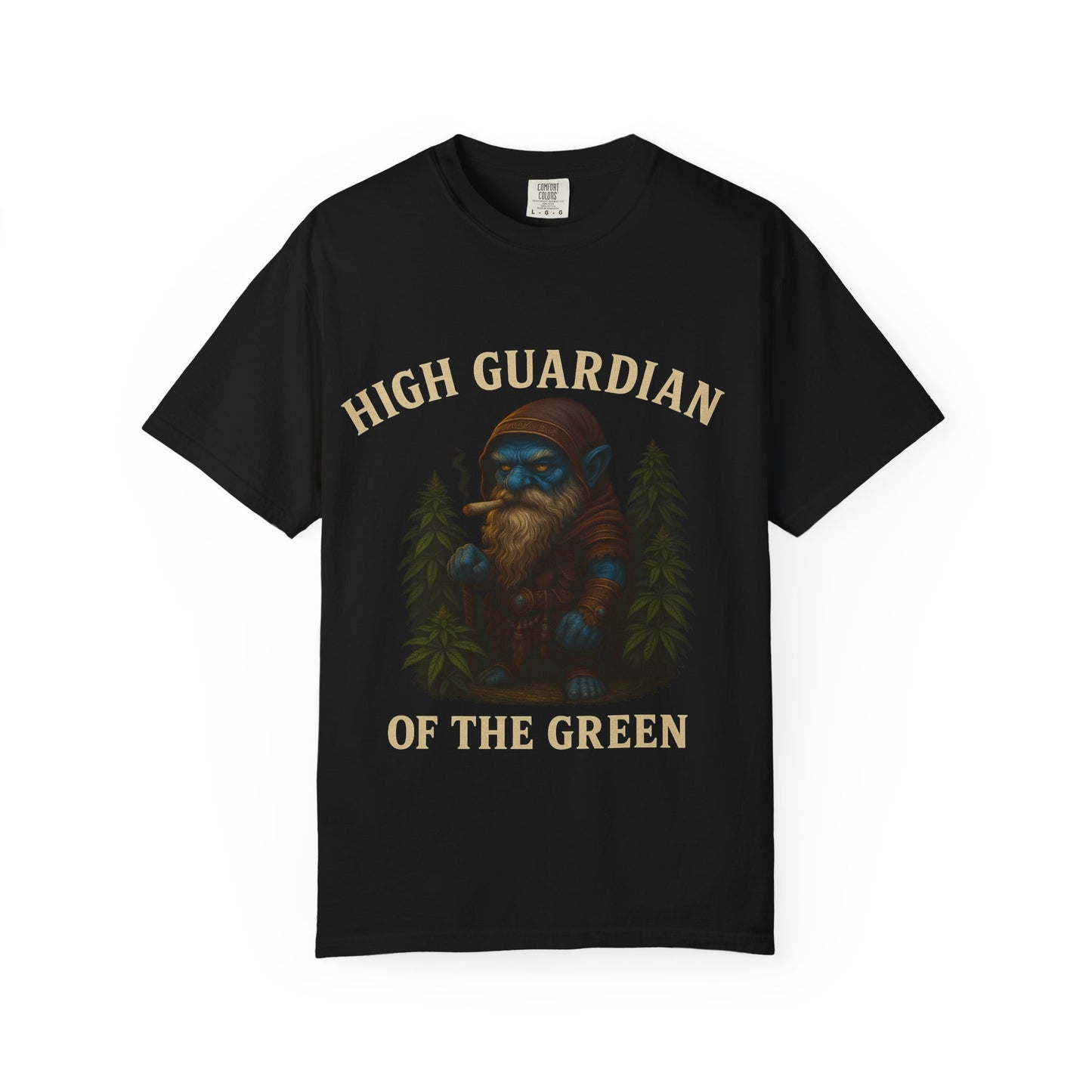 High Guardian of the Green T-Shirt | Cannabis Gnome Stoner Shirt | Fantasy Weed Art Tee | 420 Gift | Mary Jane Shirt