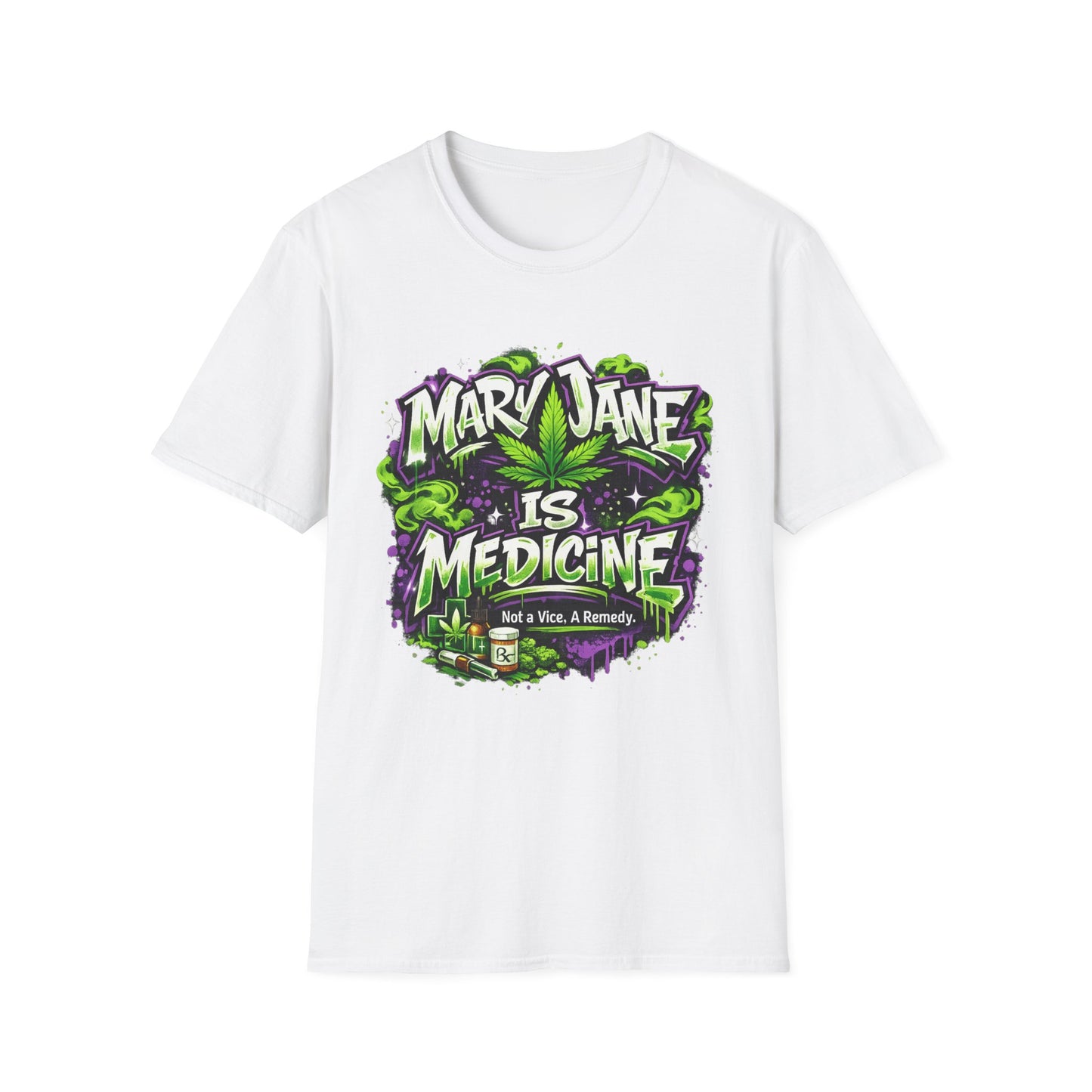 Marijuana Is Medicine T-Shirt — Mary Jane Is Medicine Graphic Tee