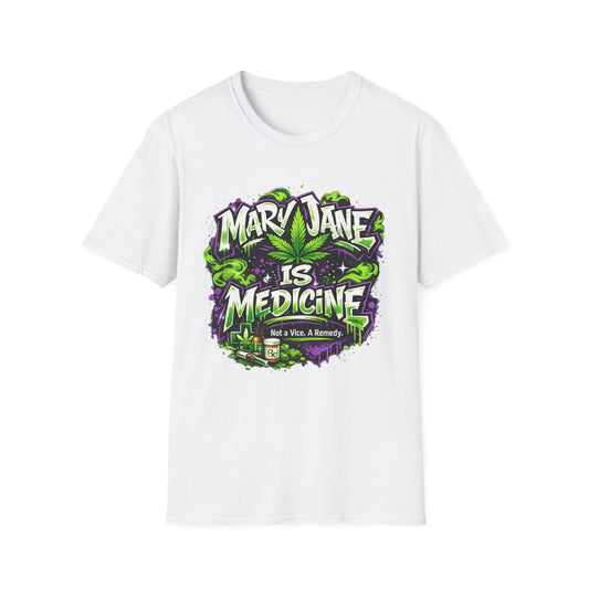 Marijuana Is Medicine T-Shirt — Mary Jane Is Medicine Graphic Tee