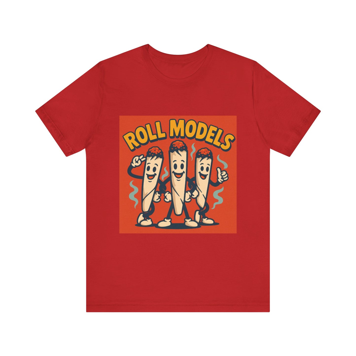 Funny Roll Models T-Shirt | Unisex Graphic Tee, Short Sleeve Casual Wear, Gift for BBQ Lovers, Vintage Foodie Shirt