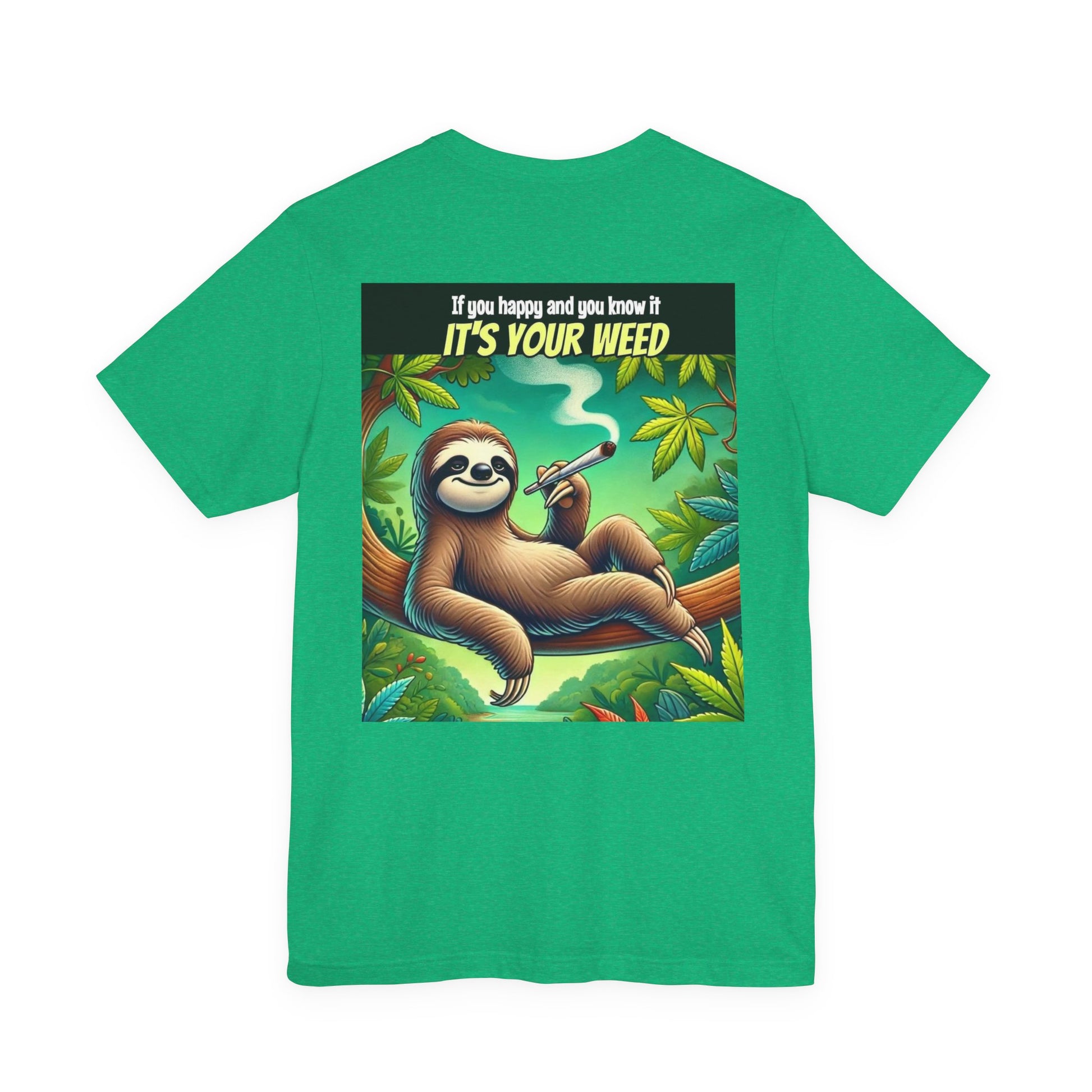 Chill Sloth Graphic Tee - Perfect for Cannabis Lovers, Comfortable Unisex Tee, Gift for Stoners, Funny Weed Shirt, Nature Lover Apparel-Mary Jane 2025