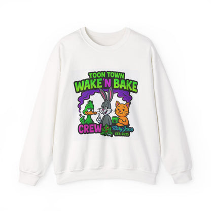 Toon Town Wake 'N Bake Crewneck Sweatshirt