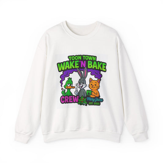 Toon Town Wake 'N Bake Crewneck Sweatshirt