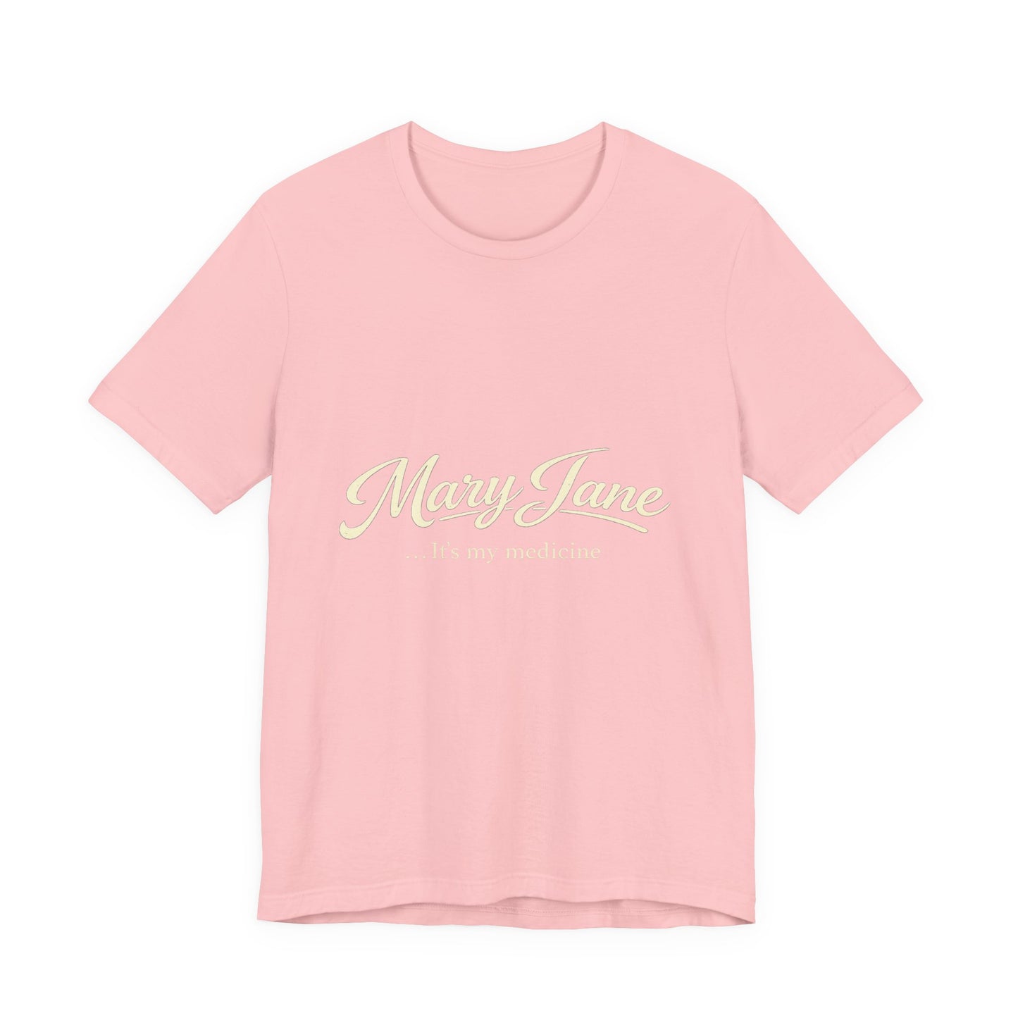Mary Jane Retro Script Tee — Vintage Cannabis Logo T-Shirt