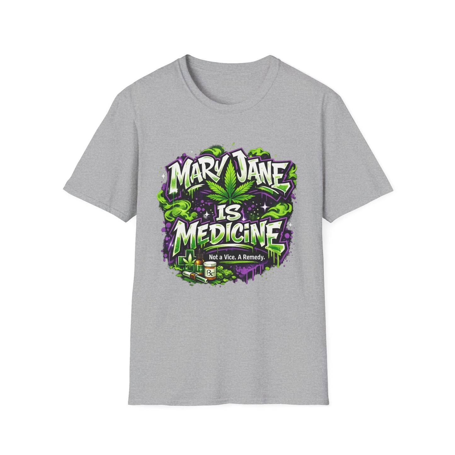 Marijuana Is Medicine T-Shirt — Mary Jane Is Medicine Graphic Tee