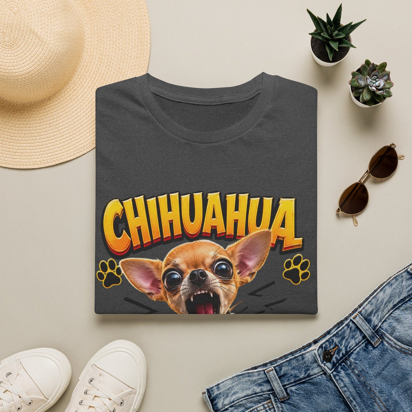 Chihuahua Mouth T-Shirt — Funny Cute Dog Graphic Tee for Chihuahua Lovers
