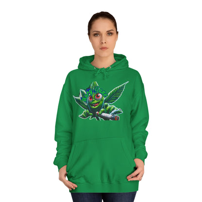 Unisex College Hoodie with Playful Leaf Design, Trendy Sweatshirt for Students, Eco-friendly Apparel, Gift for Graduates, Relaxed [...]-Mary Jane 2025