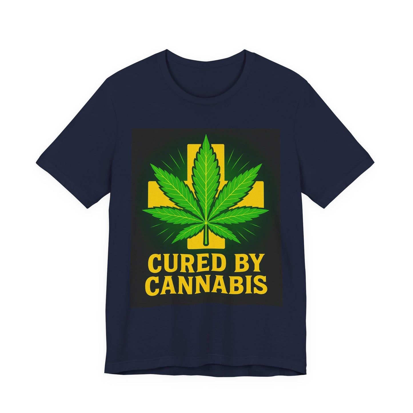 Cured by Cannabis Tee, Unisex Jersey Short Sleeve Shirt for Cannabis Lovers, Gift for Stoners, Cannabis Awareness Tee, Relaxed Fit [...]