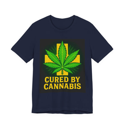 Cured by Cannabis Tee, Unisex Jersey Short Sleeve Shirt for Cannabis Lovers, Gift for Stoners, Cannabis Awareness Tee, Relaxed Fit [...]