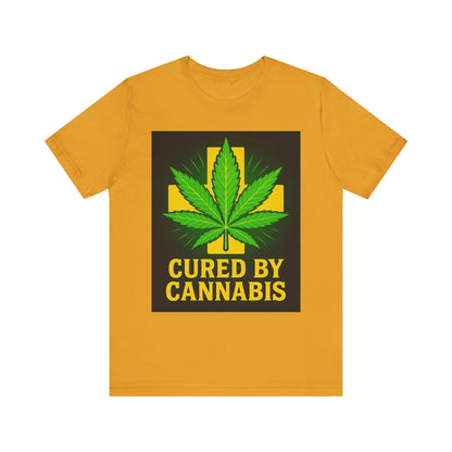 Cured by Cannabis Tee, Unisex Jersey Short Sleeve Shirt for Cannabis Lovers, Gift for Stoners, Cannabis Awareness Tee, Relaxed Fit [...]