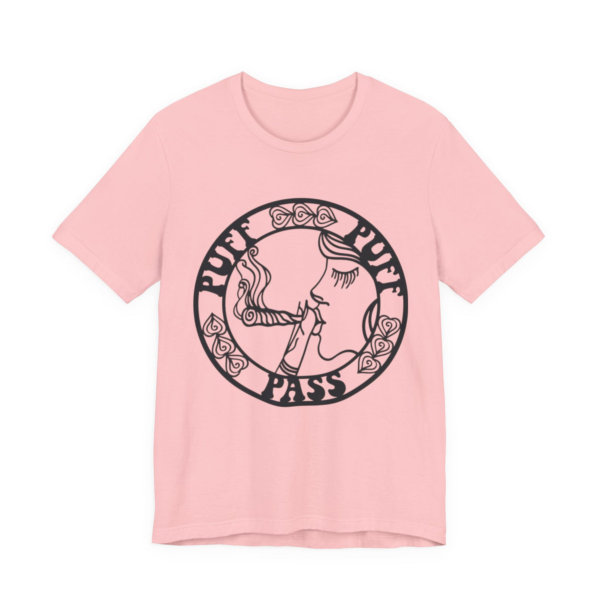 Puff Puff Pass T-Shirt – Funny Stoner Graphic Tee | Retro Smoking Humor Shirt Printify