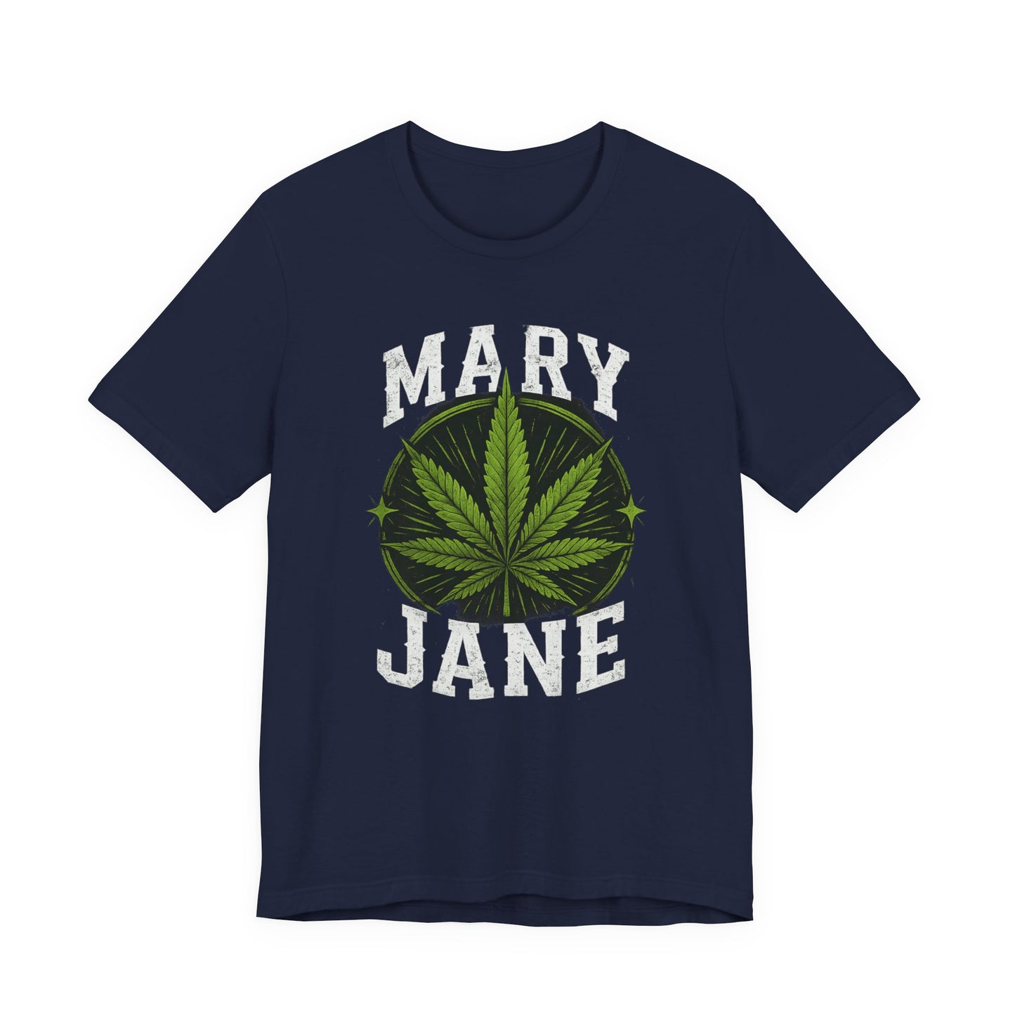 Mary Jane Vintage Cannabis Leaf Graphic Shirt | Distressed Streetwear Tee