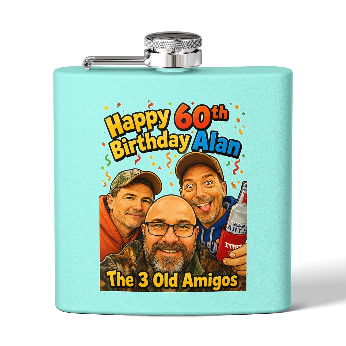 Stainless Steel Flask, 6oz
