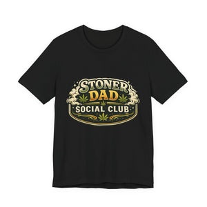 Stoner Dad Social Club Shirt | Funny Cannabis Dad Graphic Tee | Retro Weed Dad Apparel