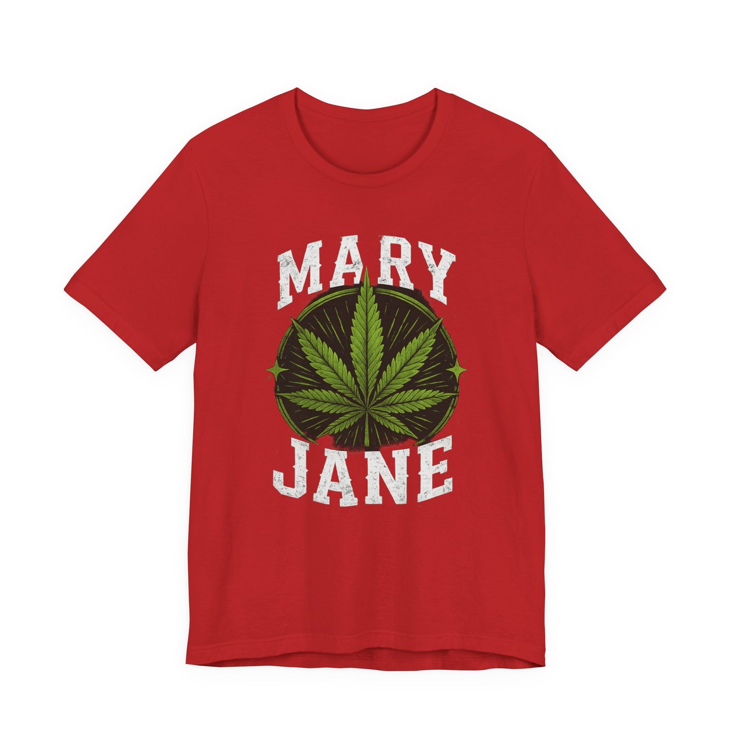 Mary Jane Vintage Cannabis Leaf Graphic Shirt | Distressed Streetwear Tee
