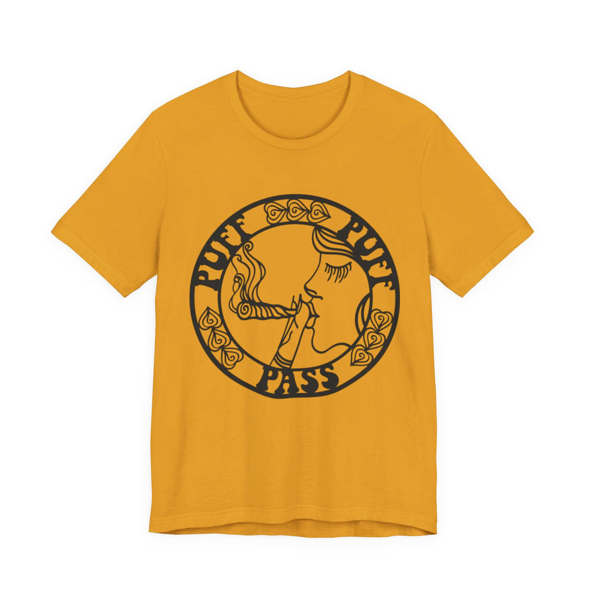 Puff Puff Pass T-Shirt – Funny Stoner Graphic Tee | Retro Smoking Humor Shirt Printify