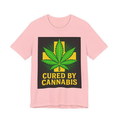 Cured by Cannabis Tee, Unisex Jersey Short Sleeve Shirt for Cannabis Lovers, Gift for Stoners, Cannabis Awareness Tee, Relaxed Fit [...]
